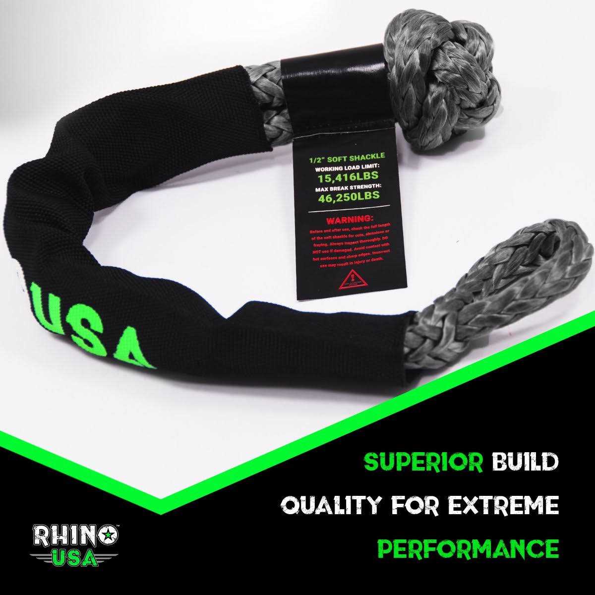 Rhino USA 1/2 Synthetic Soft Shackles - Shop Hardware Tools Online Store