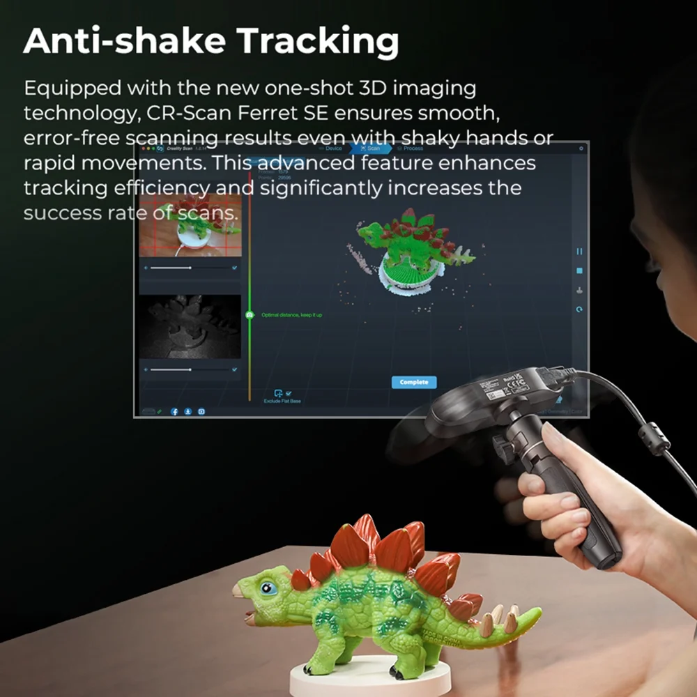 3D Scanner,Asic Chipset 30fps Scan3d Handheld 30fps 0.1mm Dual 3d Scanner Dual Mode Speed 0.1mm Ferret Se Portable Handheld Scanner Portable And 30fps Speed Mode With 30fps