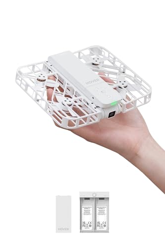 HOVERAir X1 Self-Flying Camera, Pocket-Sized Drone HDR Video Capture, Palm Takeoff, Intelligent Flight Paths, Follow-Me Mode, Foldable Action Camera with Hands-Free Control