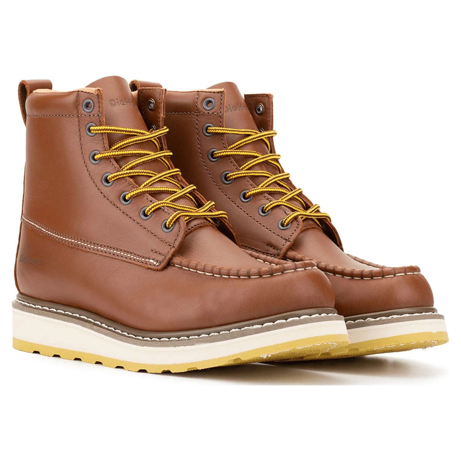 DieHard Men's 6'' Leather Slip Resistant Durability Breathable Soft Toe Work Boots 84994 Size 8.5
