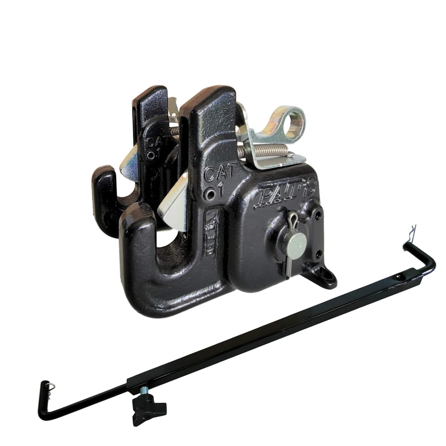 Pat's Easy Change with Stabilizer Bar - Best Quick Hitch System On The Market �C Flexible, Durable and Affordable (Orange CAT #1)