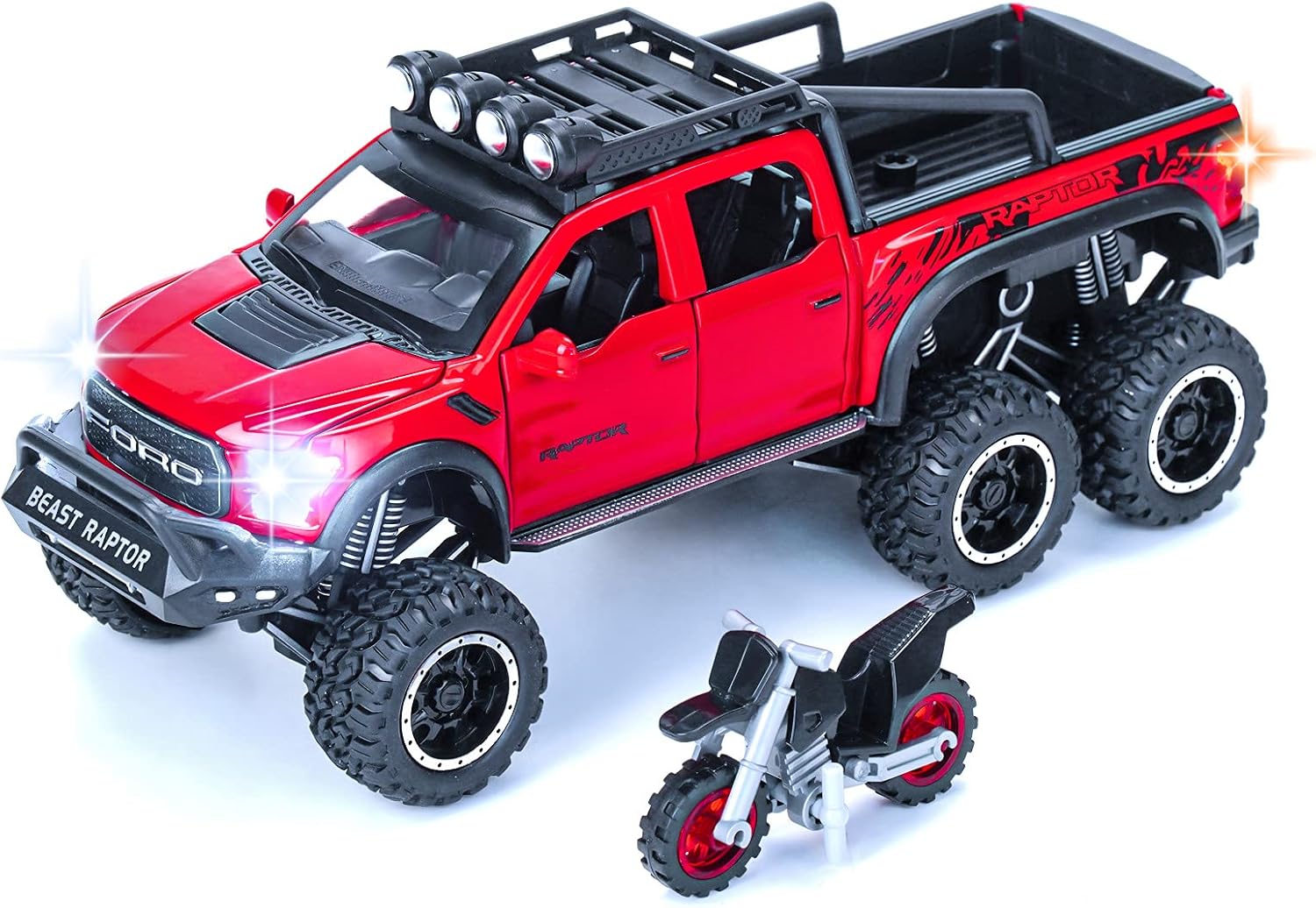 Toy Trucks Pickup Model Cars F150 Metal Diecast Cars Trucks for 3 Year Old Boys and up (Black)