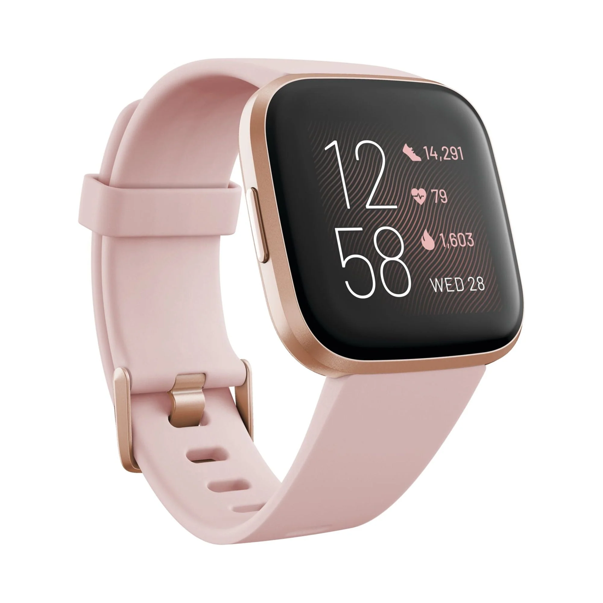 Fitbit Versa 2 Health & Fitness Smartwatch - Black/Carbon Aluminum