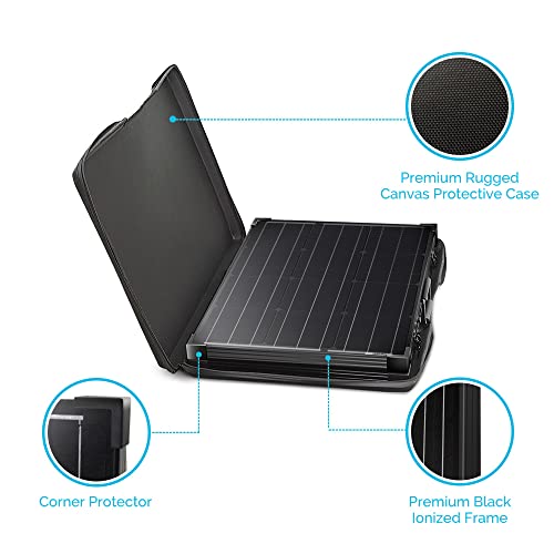 Renogy 220 watt Portable Solar Panel for Power Station, 12v Foldable Solar Panel for Camping RV of 23.5% Efficiency Mono Solar Module