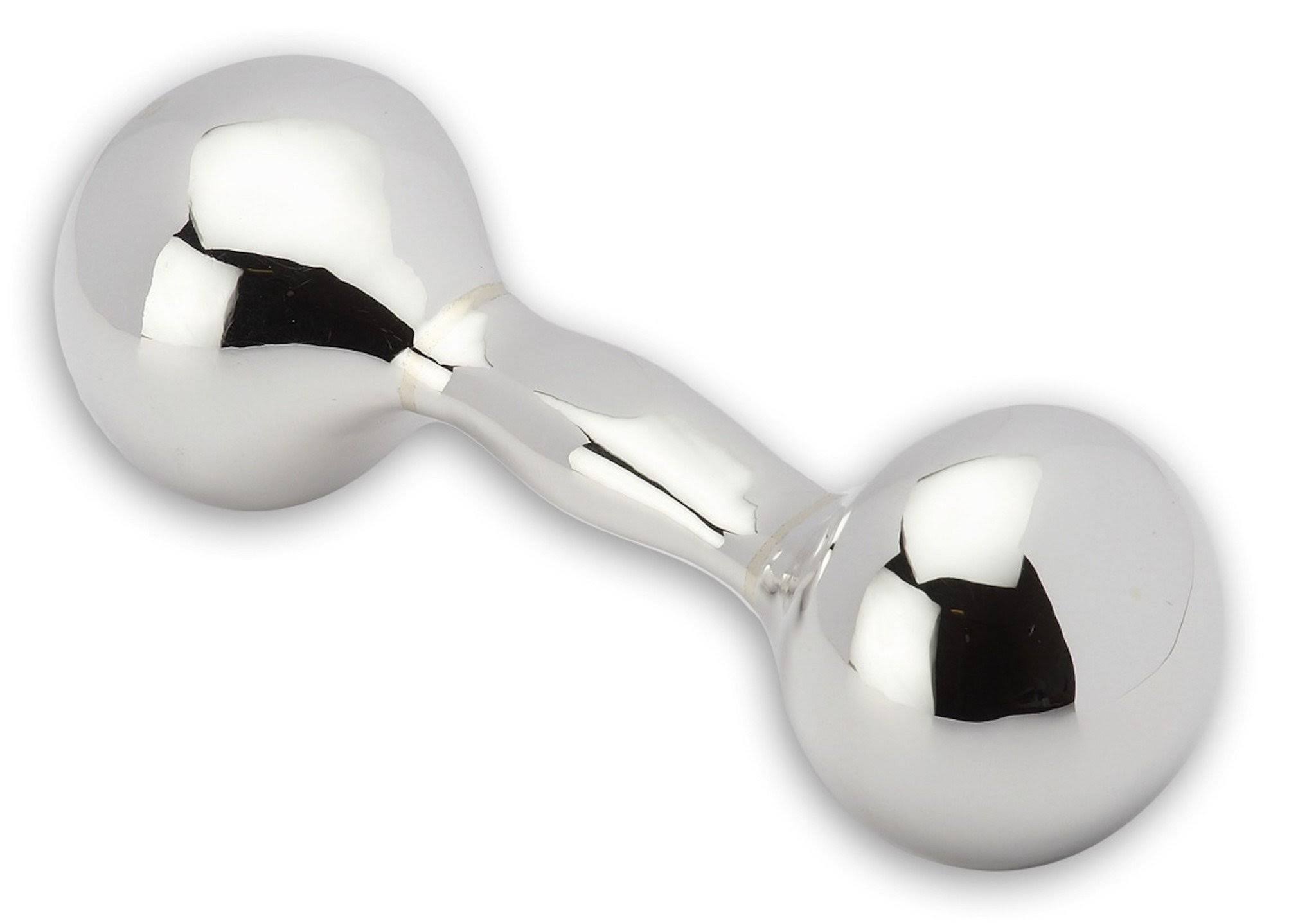 Krysaliis New Generation Dumbbell Sterling Silver Baby Rattle