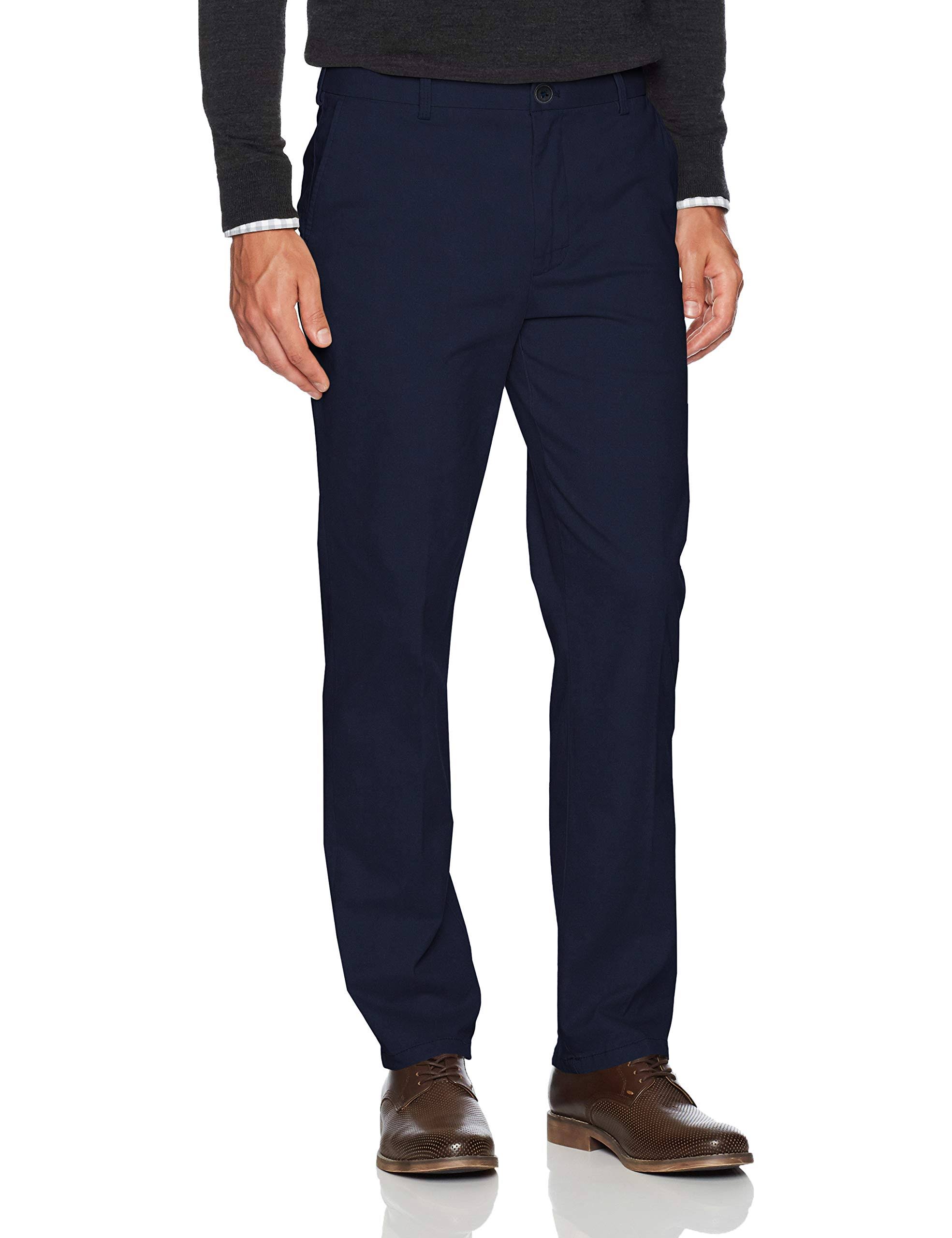 Izod Men&s Saltwater Stretch Chino, Cadet Navy, 31W x 34L