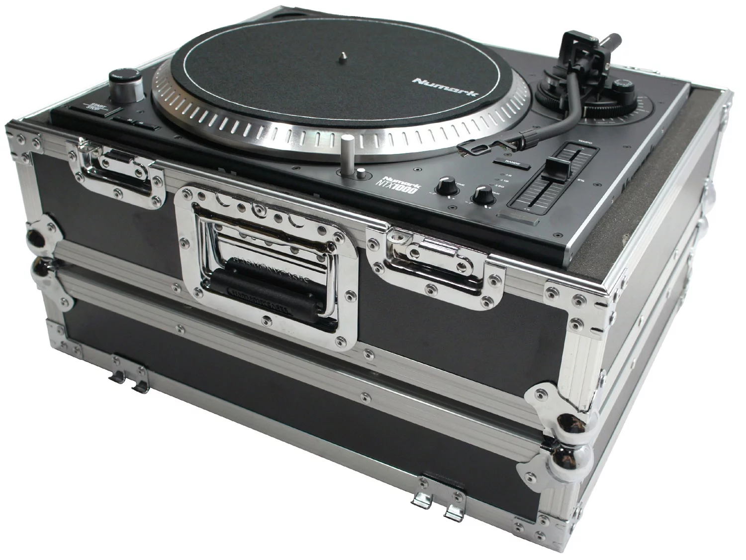 Harmony HC1200E Flight Foam Lined DJ Turntable Custom Case fits Numark NTX1000 - Curated Treasures Market