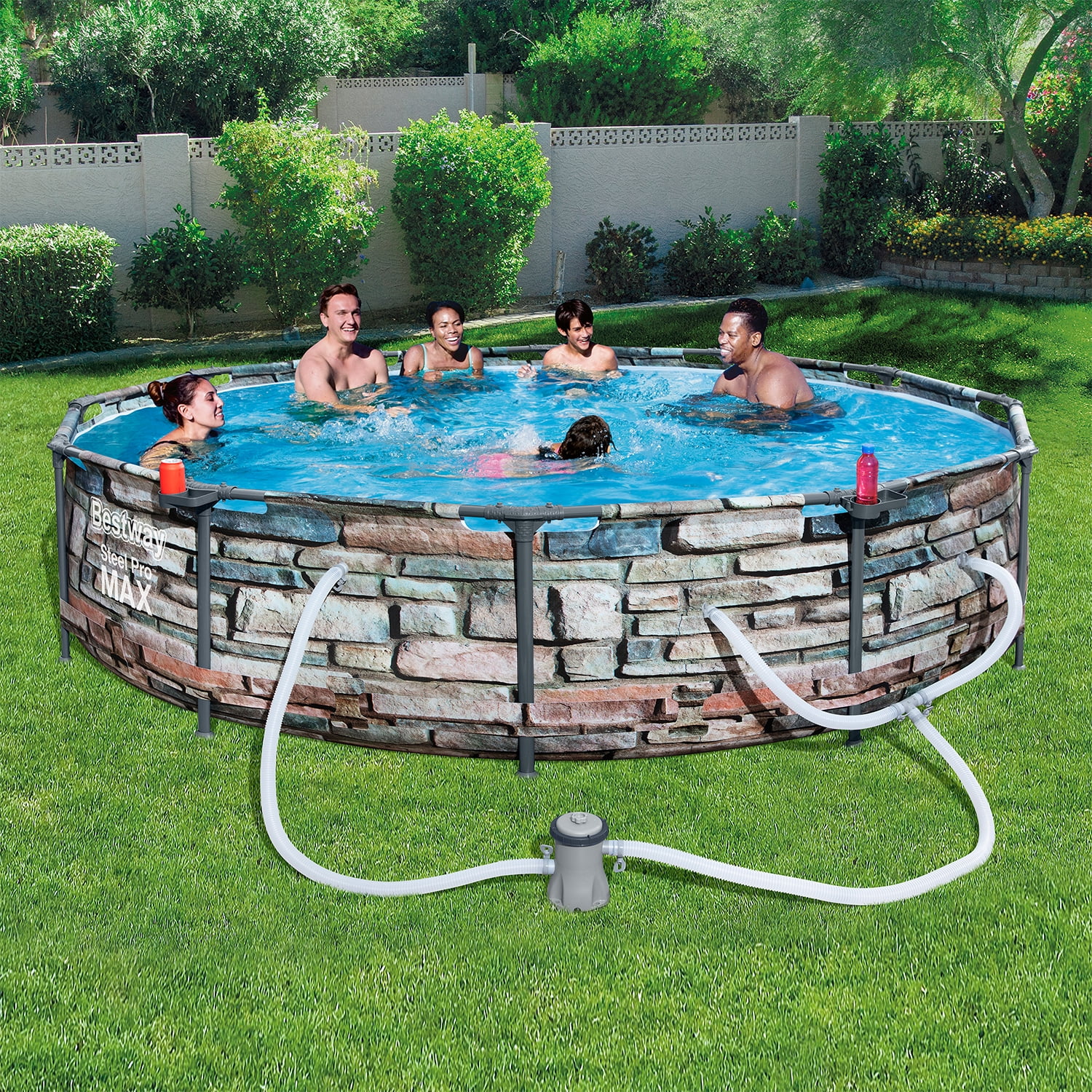 Bestway 56817E 12' x 30" Steel Pro Max Round Above Ground Pool w/ Pump