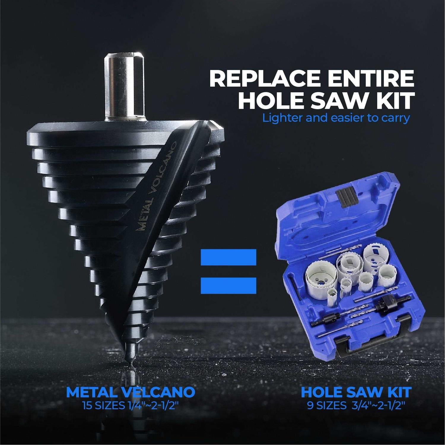 toolant Gigantic Step Drill Bit 1/4 2-1/2 Large Step Drill Bit - Shop Hardware Tools Online Store