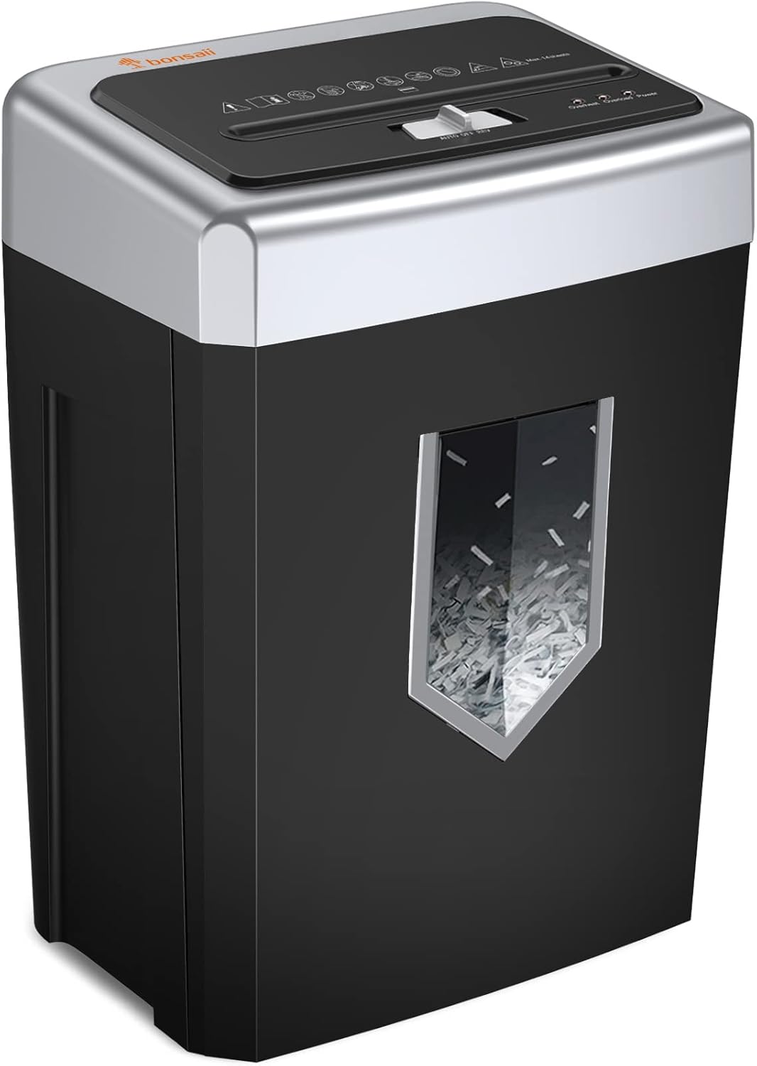 Bonsaii 14-Sheet Office Paper Shredder, 30-Minute Continuous Running Time, Credit Card/Staples Cross-Cut Shredders for Home Use Heavy Duty, Quiet Shredding Machine with Jam Proof System (C169-B)