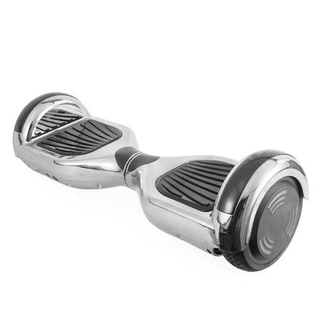 AOB 36V Hoverboard/self-balancing Scooter with Bluetooth Speakers Silvertone Chrome Silver