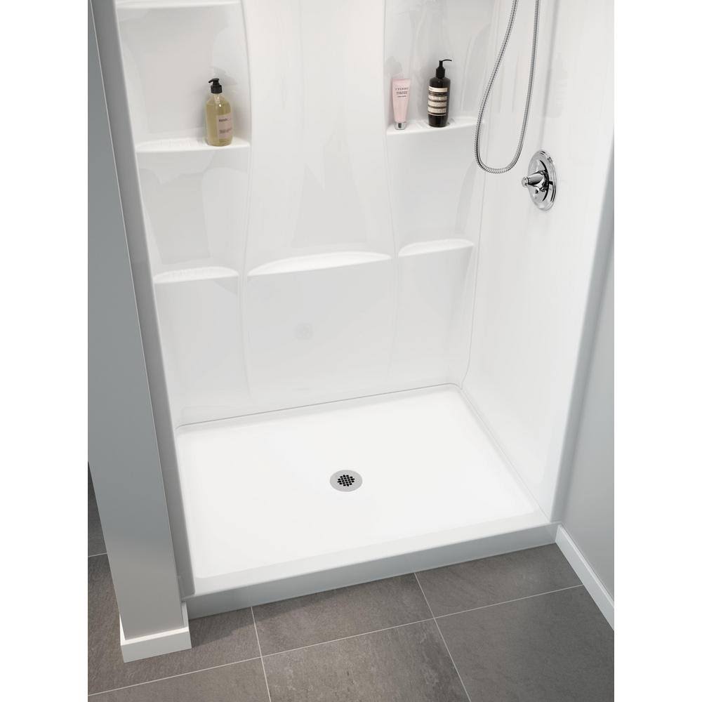 Delta Classic 400 Shower Floor u0026 Base 48 in. L x 34 in. D, White