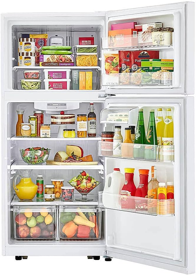 LG LTCS20020W 20.2 Cu. Ft. Top-Freezer Refrigerator - White