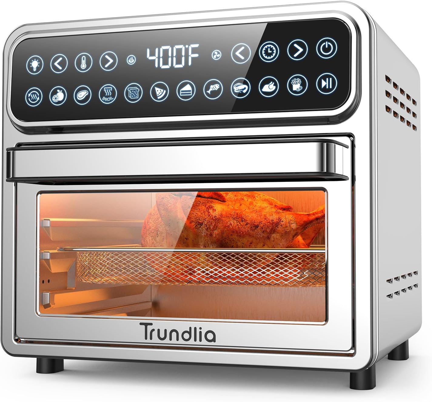 11-in-1 Air Fryer Oven 13QT Stainless Steel Air Fryer - Airfryer Combo Oven 1500W Large Capacity Multifunction Toaster Oven with Recipe & 6 Accessories ETL Certified (13QT)