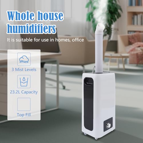 Industrial Commercial Humidifiers Whole House Humidifier Large Room Humidifier 2000ml/h 6.2Gallons Top Fill Water Tank