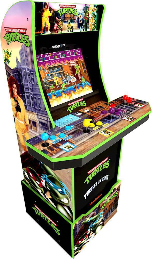 Arcade1Up Teenage Mutant Ninja Turtles Arcade Game Machine with Riser - Megean