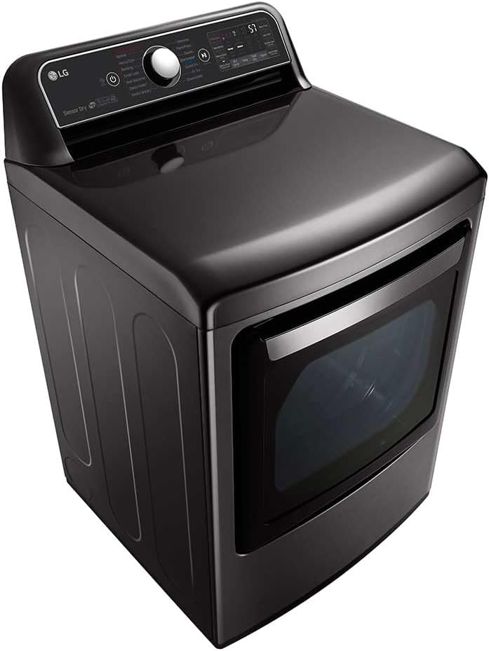 LG DLGX7901BE 7.3 CF Gas Dryer, EasyLoad Door, TurboSteam, ThinQ