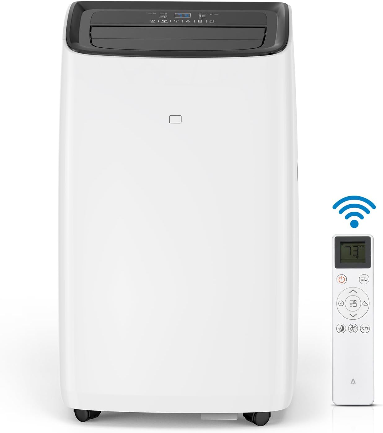 Acekool 14000 BTUs Inverter Portable Air Conditioner and Heater, Portable AC Unit for Rooms Up to 750 Sq. Ft, with Remote Control, Dual Hose, Window Kit, Energy-Saving 13.6 CEER, Low Noise (42dB)