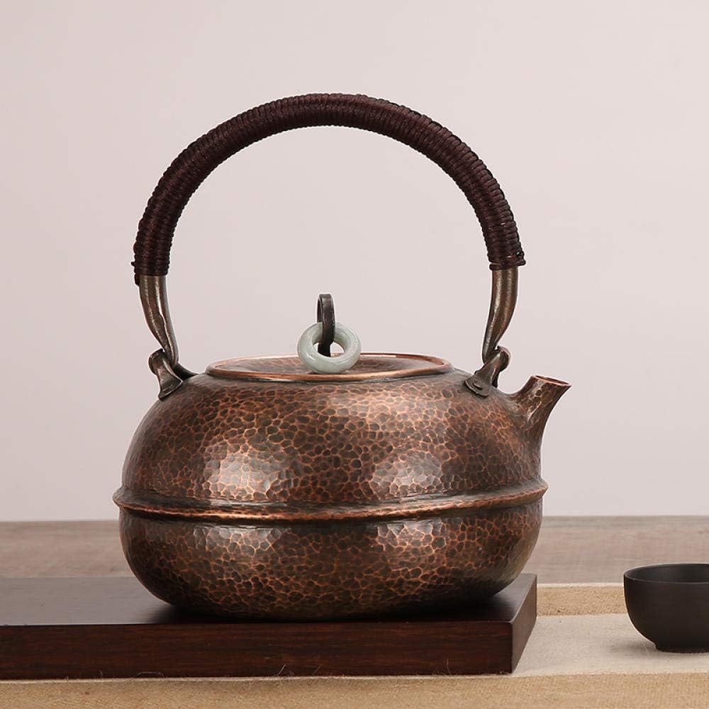 1.2 l Handmade Pure Copper Teapot, One Copper Skin to Make A Copper Bottle, Medium-Size Kettle To Make Teapot, Uncoated Coffee Copper Pot