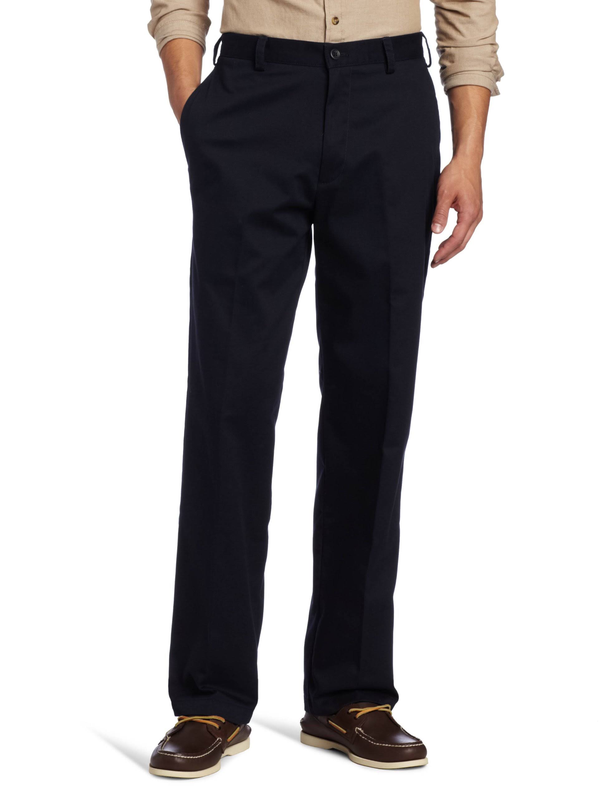 Izod Men&s American Chino Flat Front Classic Fit Pant