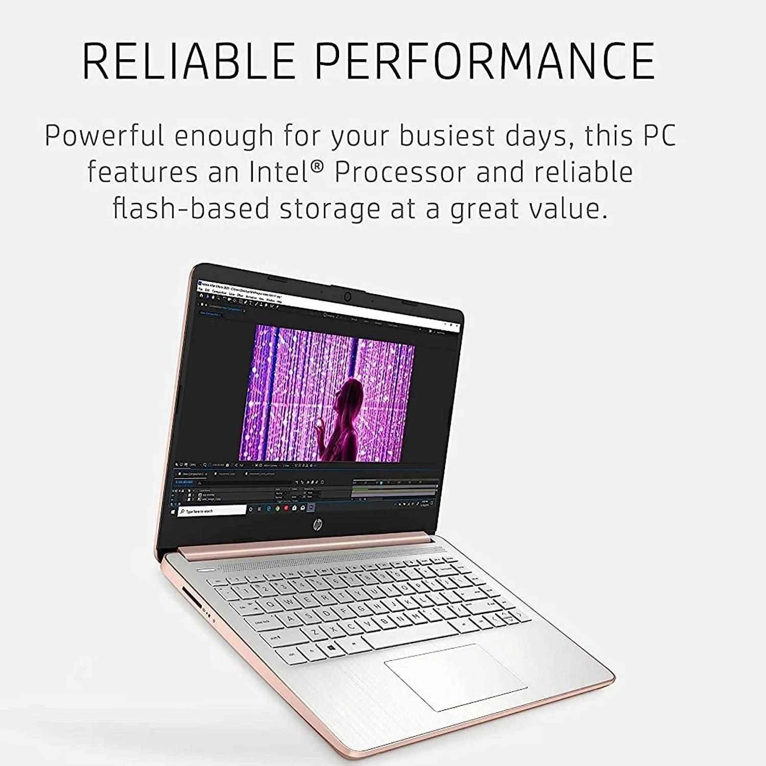 HP Laptop, 14" Ultral Light Laptop for Students and Business, Intel Celeron Quad-Core N4120, 16GB RAM, 64GB eMMC+256GB Micro SD, Wi-Fi, Bluetooth, Webcam, Windows 11 Home in S Mode, Pink