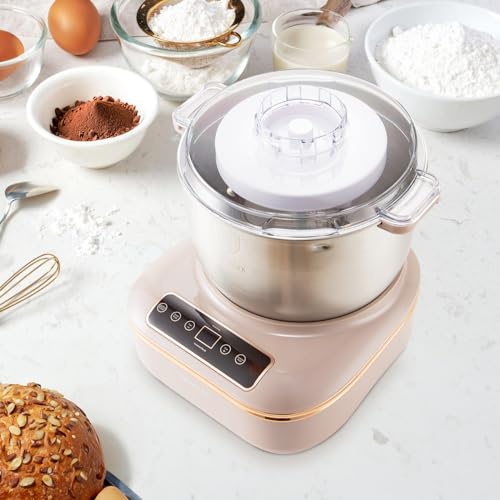 Electric Dough Maker with Ferment Function, 7L(6.6QT) Dough Mixer Machine with Stainless Steel Bowl, Kitchen Stand Mixers, Flour Kneading Machine for Pizza Bread, Microcomputer Timing