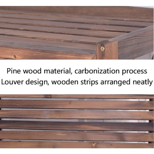 Outdoor Wooden Air Conditioner Cover, Flower Stand Privacy Fence Screen Privacy Screen Decorative Fence Panel, Ac Fence for Outside Unit, Trash Can Enclosure