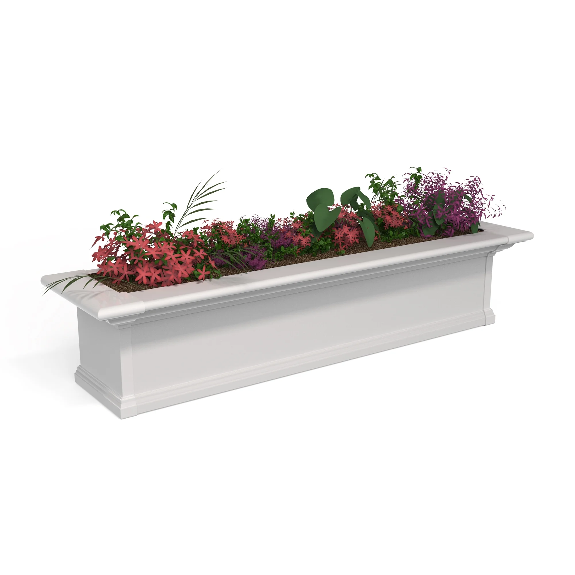 Yorkshire 4ft Window Box - White