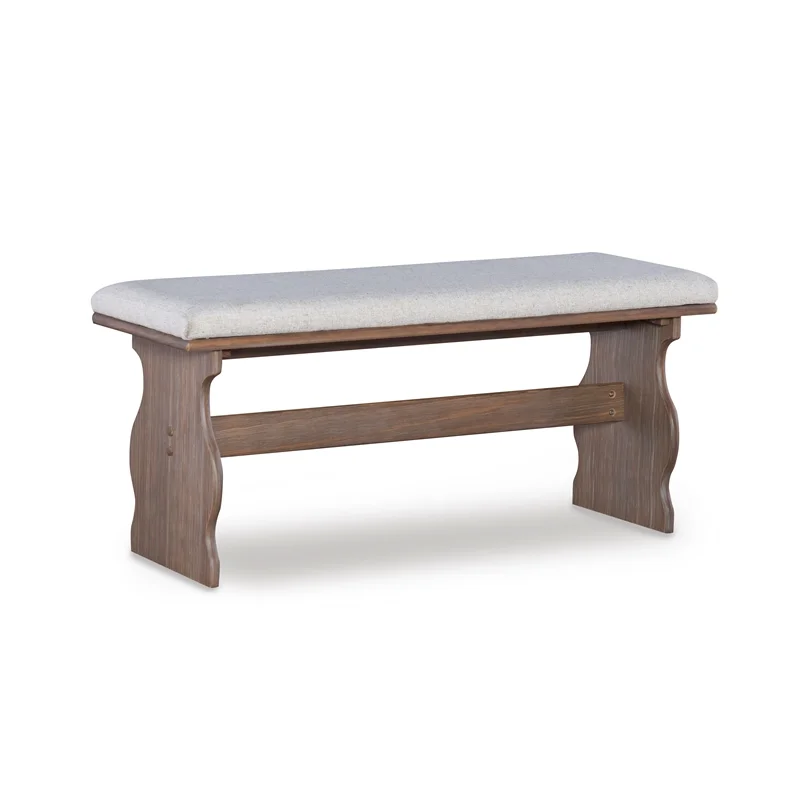 Pemberly Row Transitional Wood Corner Nook Dining Set in Brown
