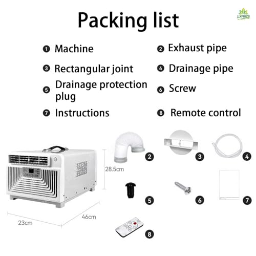 2200btu Camping Air Conditioners,Heating And Cooling 2-Use 300w Portable Intelligent With Remote Control Mobile Air Conditioner,Outdoor Mobile Tent Air Conditioner