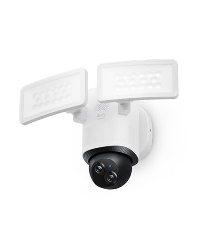 Eufy Security Floodlight Camera E340 Corded Electric Wireless 2K Dome security camera