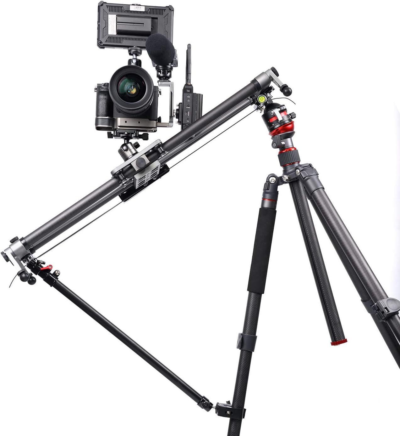 YC Onion Camera Slider Support Arm Stabilizer, Tripod Support Arms for Increasing Stability, Lightweight, Adjustable Length (2 Arms in)