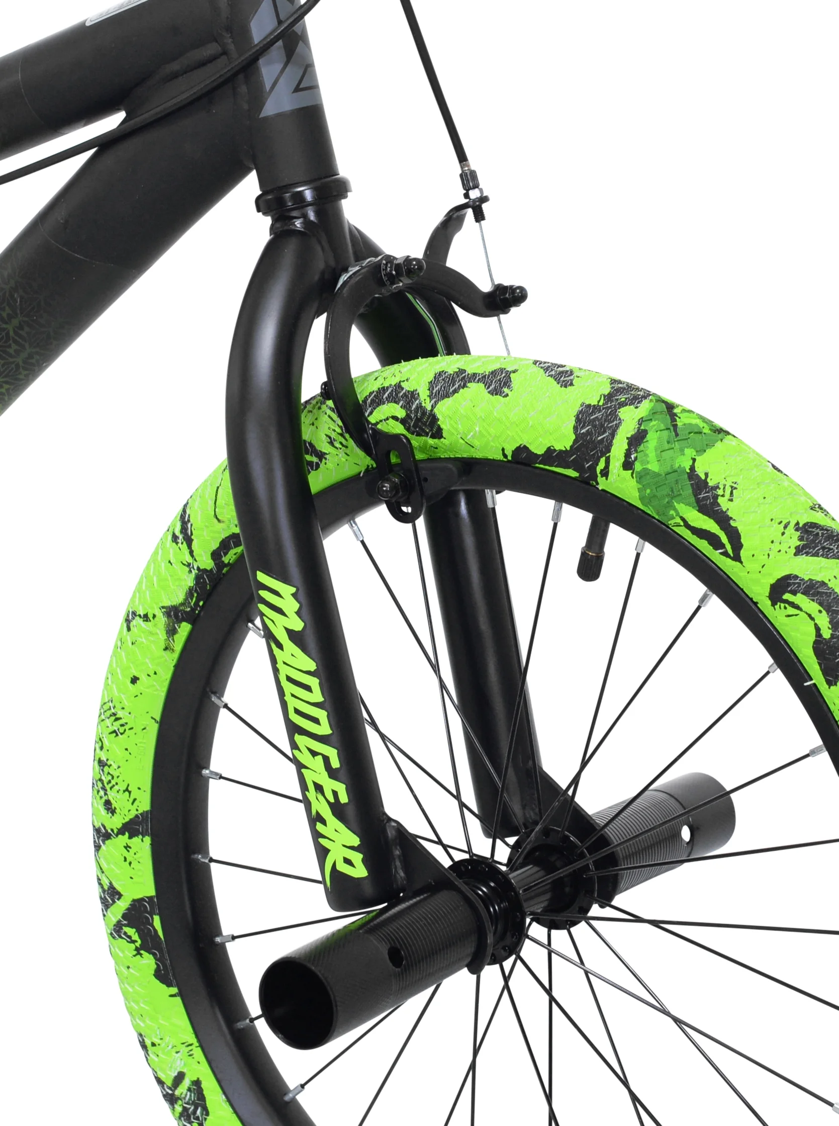 Kent Bicycles 18" Madd Gear MG18 BMX Boy's Child Bike, Black and Green
