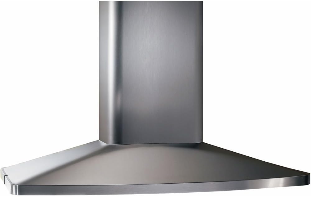 Broan-NuTone E5490SS 36-inch Island Convertible Chimney-Style Range Hood with 3-Speed Exhaust Fan and Light, 550 Max Blower CFM, Stainless Steel
