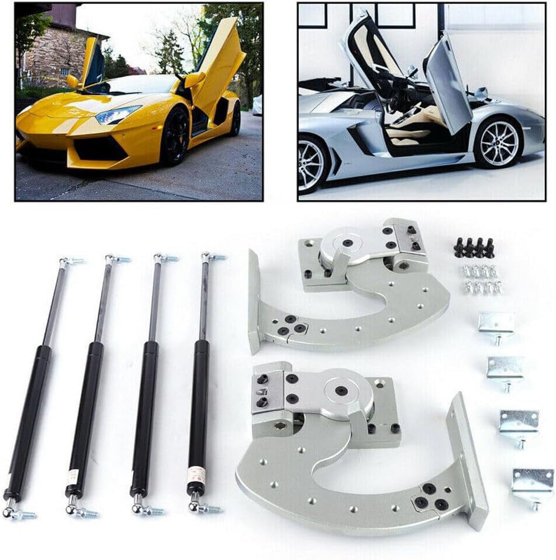 Miumaeov Lambo Doors Kit Universal Bolt on Vertical Door Hinge Kit Fit for Chevrolet Nissan Mazda Ford Subaru Toyota Adjustable 90 Degree Most Car Vertical Doors