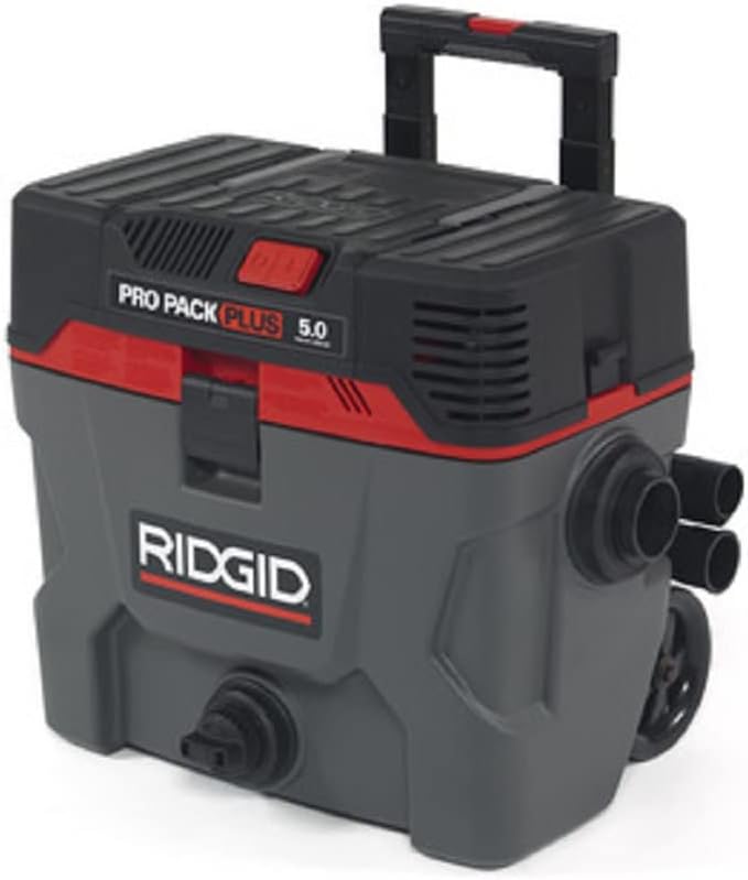 Ridgid 50328 Pro Pack Wet/Dry Vacuum, 10 gallon, Red