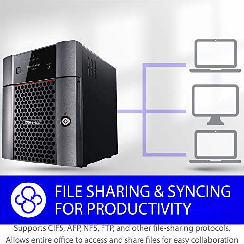 BUFFALO TeraStation 3420DN 4-Bay SMB 16TB (4x4TB) Desktop NAS w/Hard Drives Included Network Attached Storage
