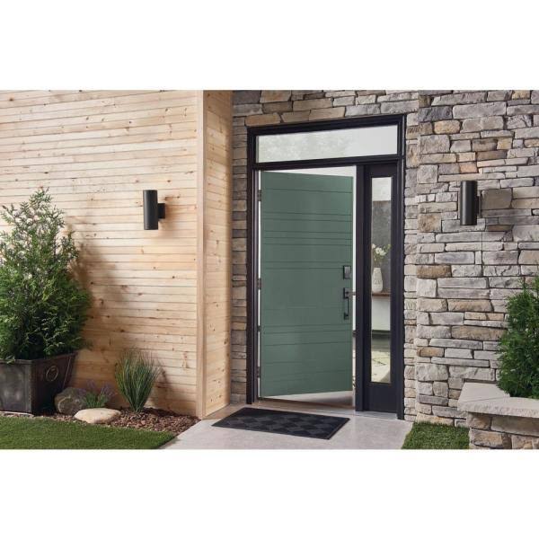 Schlage Century Encode Smart WiFi Door Lock with Alarm and Latitude Lever Handleset in Matte Black