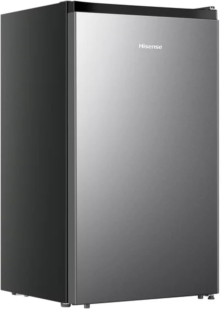 4.4 Cu ft. Single Door Mini Fridge with Chiller, Silver 18.7" Width
