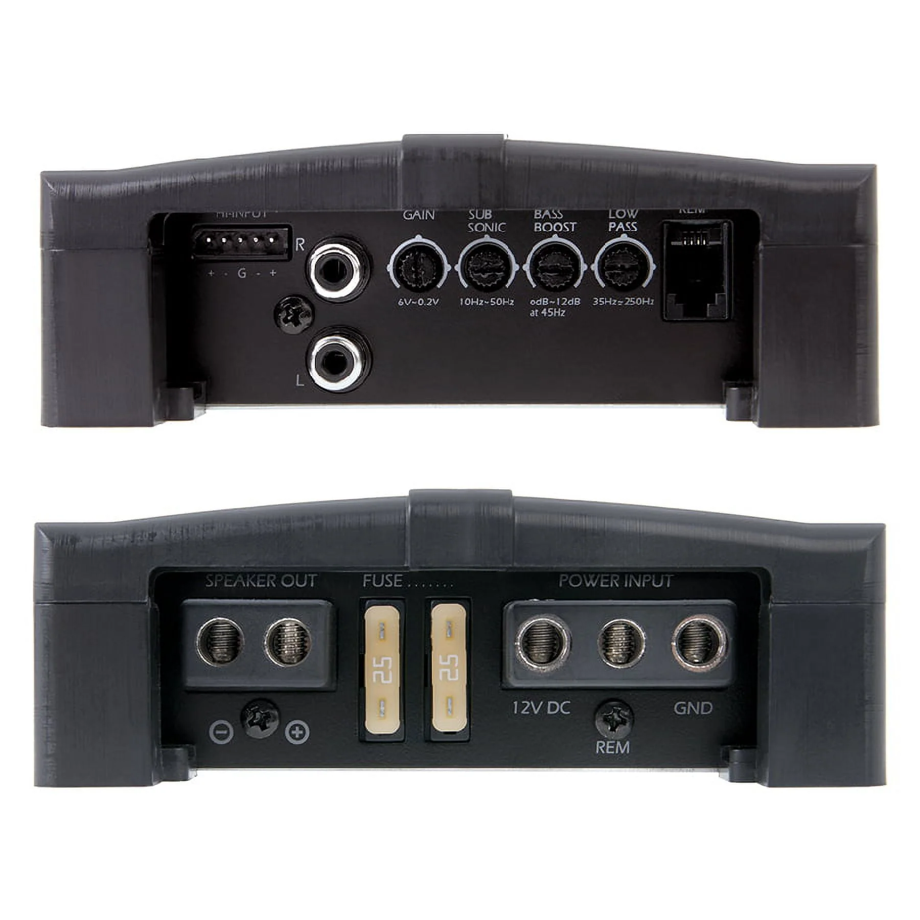 Power Acoustik RZR1-2500D Amplifier, Razor Series Subwoofer 1-Channel Amplifier, 2 Ohm Stable 2,500 Watt Max