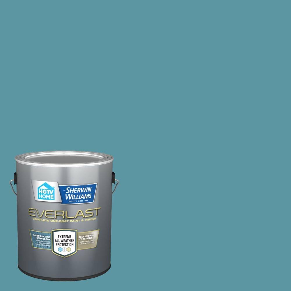 HGTV Home by Sherwin-Williams Everlast Semi-Gloss Beachcomber Exterior Paint (1-Gallon) | HGSW2333-833031