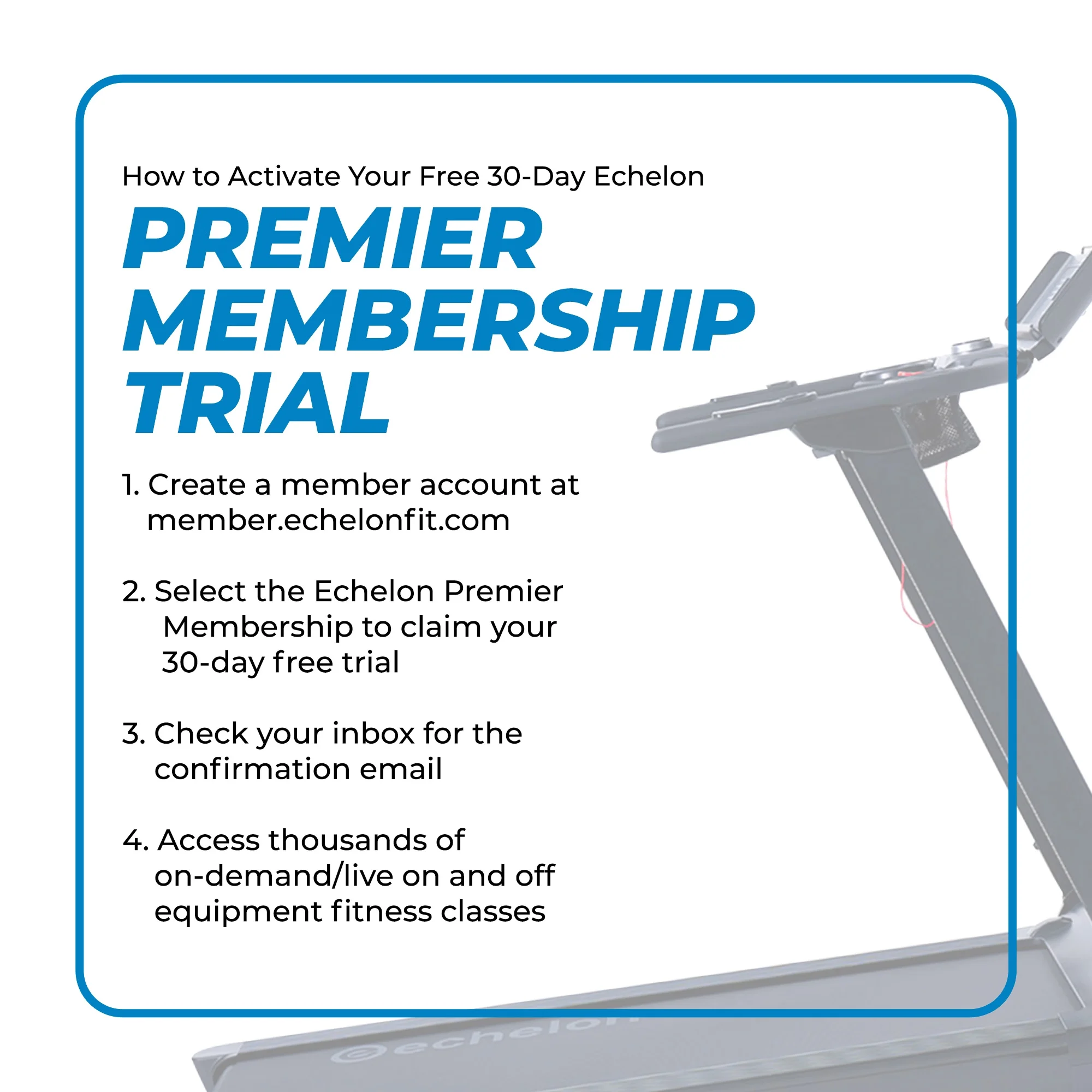 Echelon Stride Sport 2 Auto-Fold Compact Treadmill with 12 Levels of Incline + 30-Day Free Membership