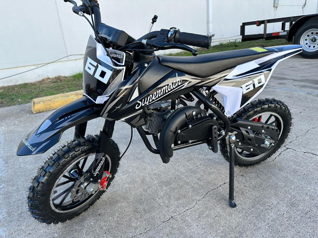 Supermach 49CC 2-Stroke Gas Power Mini Dirt Bike Dakar Pit Bike  GB60 for Youth and Kids-Black - Curated Treasures Market