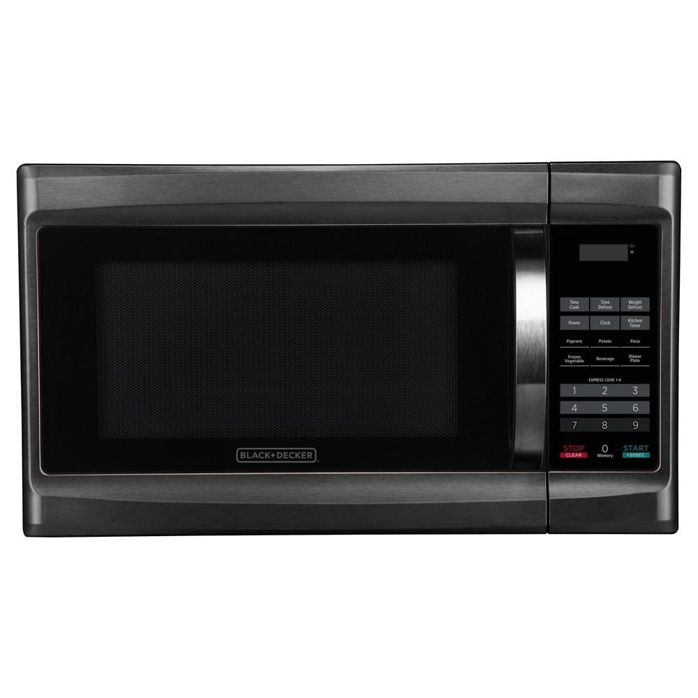 Black+decker Microwave Oven - 1.3 cu ft - 1000 W - Black - Megean