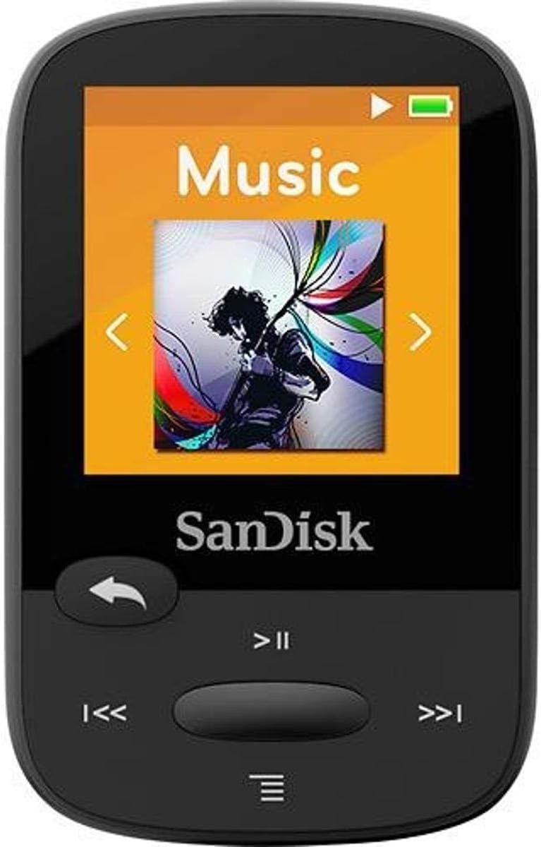 Sandisk SDMX24-008G-A46K 8gb 1.44" Clip Sport Mp3 Players (Black) Pack of 2