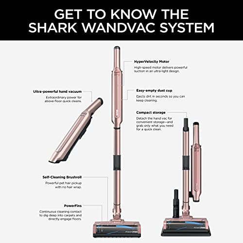 Shark Wandvac System Ultra-Lightweight Powerful Cordless Stick Vacuum with Boost Mode