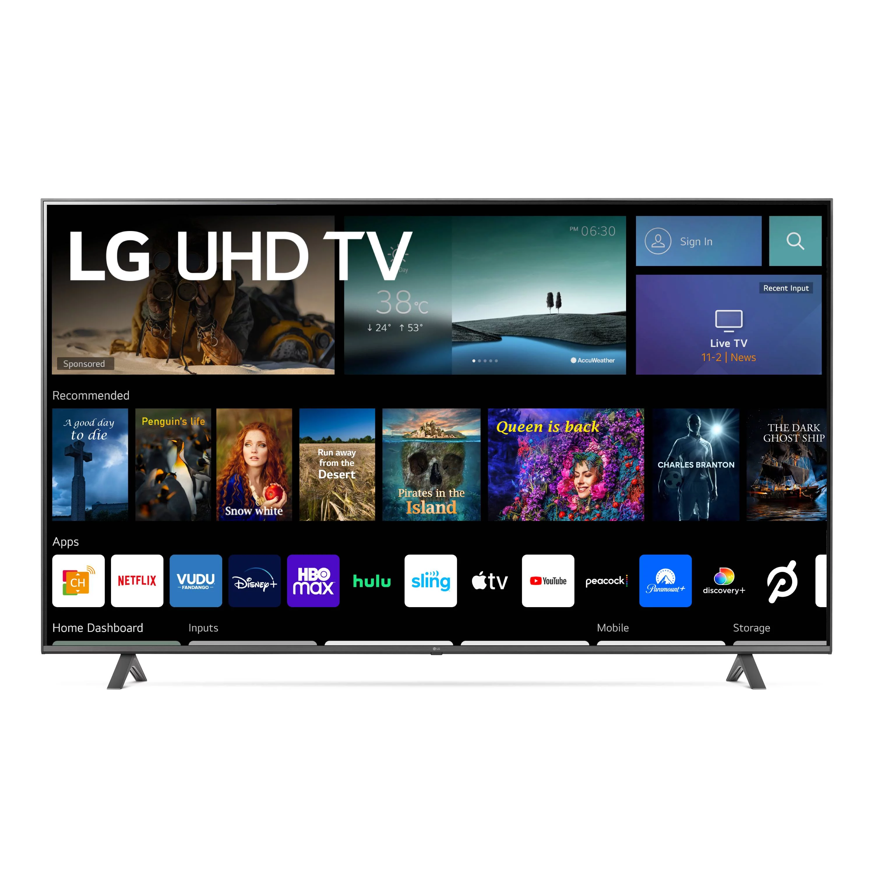 LG 75" Class 4K UHD 2160P webOS Smart TV - 75UQ7070ZUD