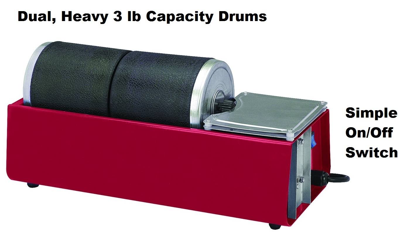 Chicago Electric Dual Drum Rotary Rock Tumbler