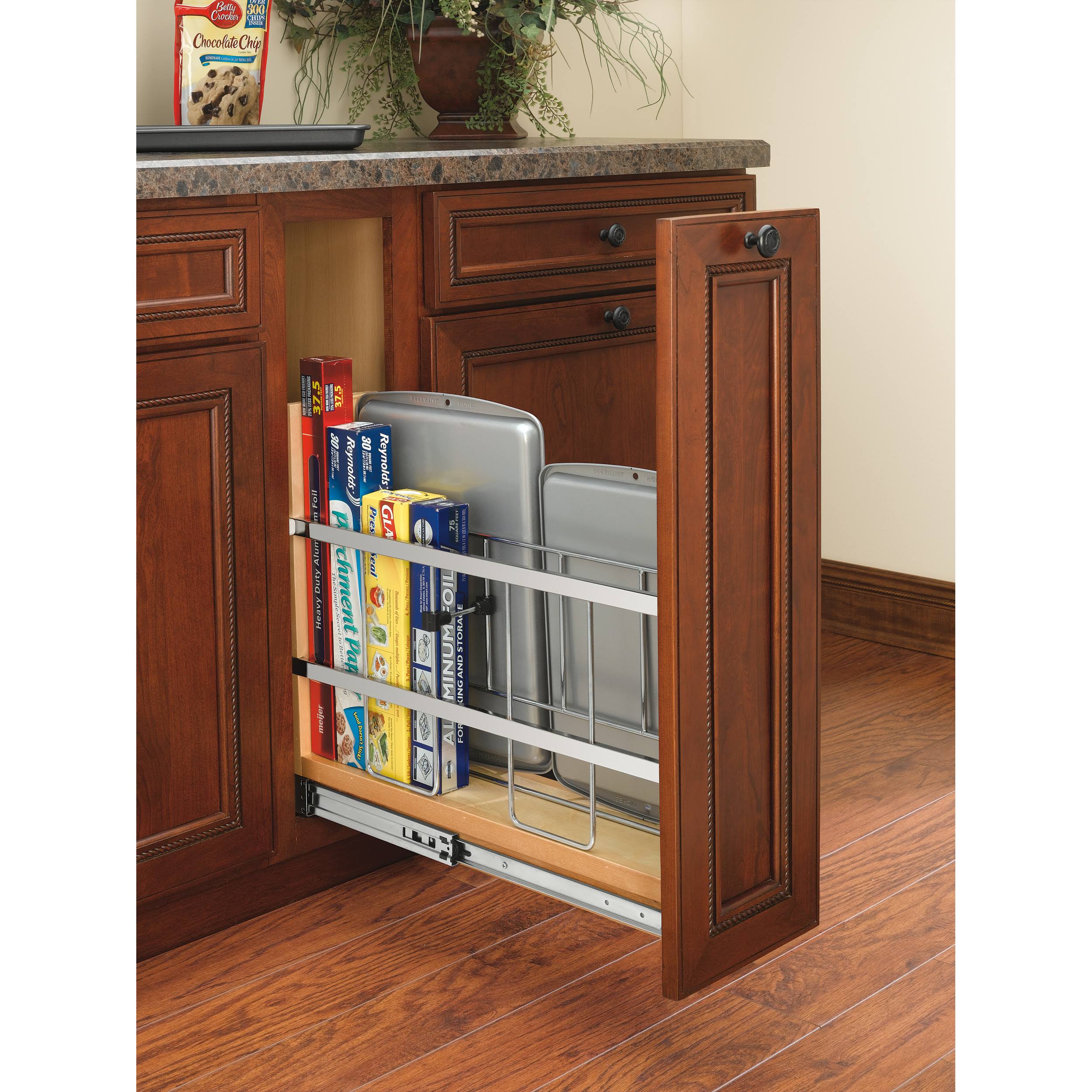 Rev-A-Shelf - 447-BCBBSC-8C - 8x22 Tray Divider, Foil u0026 Wrap Organizer Soft-Close