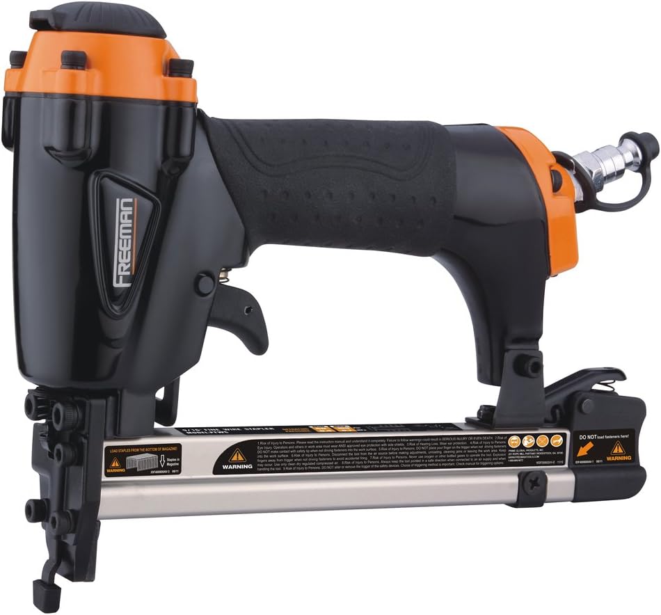 Freeman P5FRFNFWSCB Pneumatic Framing and Finishing Nailers and Staplers Combo Kit with Canvas Bag and Fasteners (5-Piece)